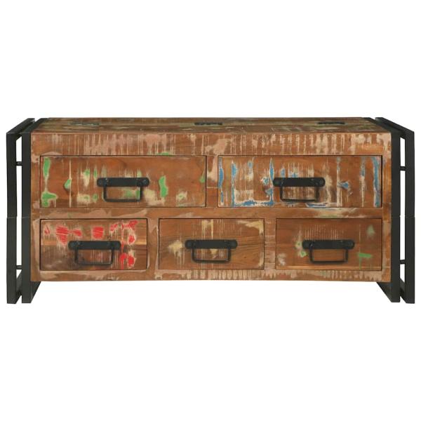 Couchtisch Braun 90 x 50 x 38 cm recyceltes Massivholz