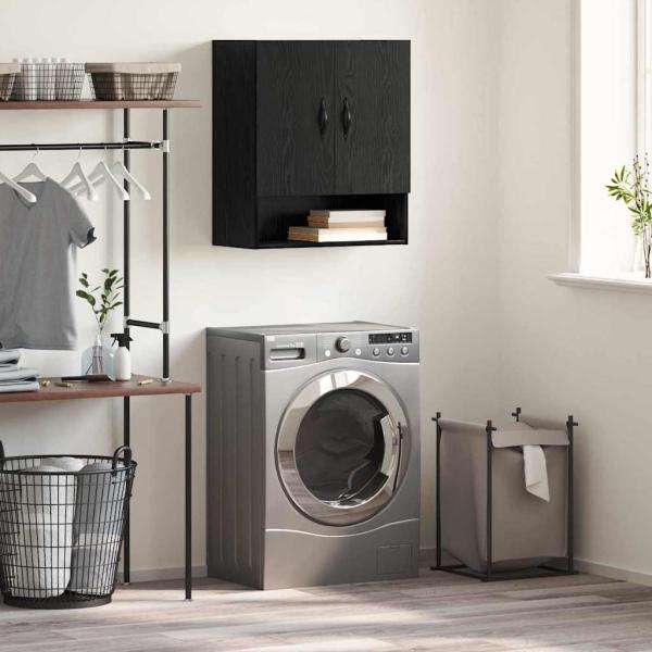 ARDEBO.de - Wandschrank Schwarze Eiche 60 x 31 x 70 cm Holzwerkstoff