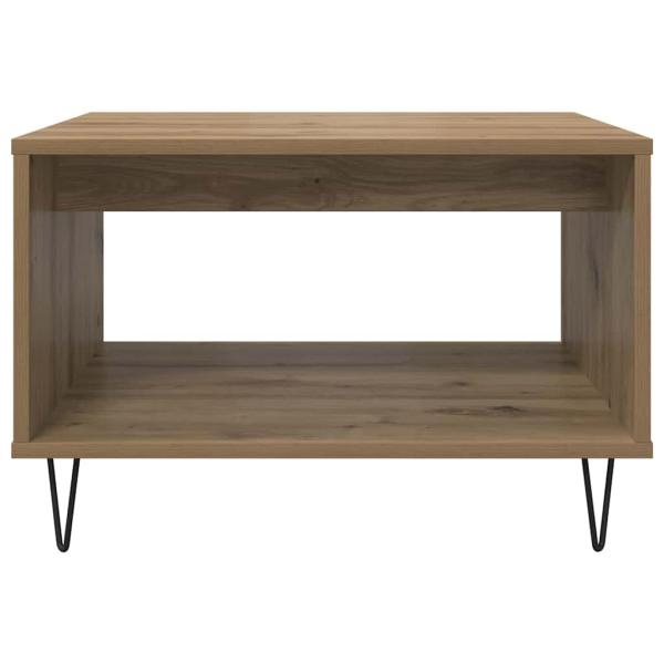 Couchtisch Eiche handwerklich 60 x 50 x 40 cm Holzwerkstoff