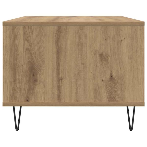 Couchtisch Eiche handwerklich 60 x 50 x 40 cm Holzwerkstoff