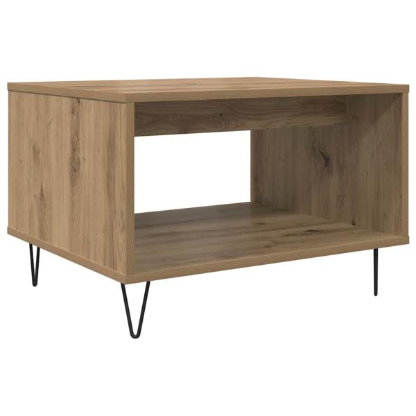 Couchtisch Eiche handwerklich 60 x 50 x 40 cm Holzwerkstoff