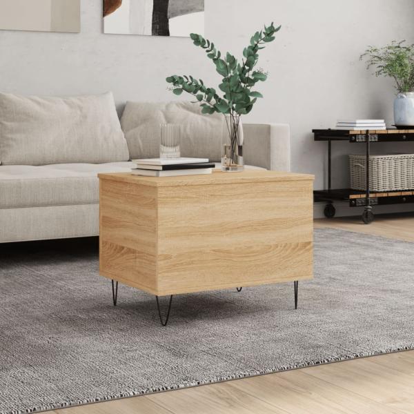 ARDEBO.de - Couchtisch Sonoma-Eiche 60x44,5x45 cm Holzwerkstoff