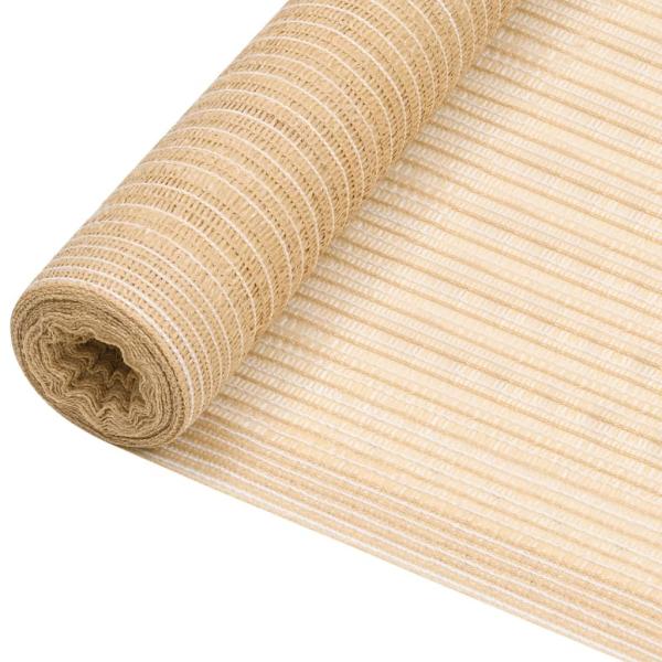 ARDEBO.de - Zaunblende Beige 1x10 m HDPE 75 g/m²