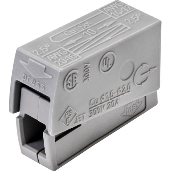 WAGO Kontakttechnik WAGO-Leuchtenkl. bis 2,5qmm,gr 105°C (100 ST)