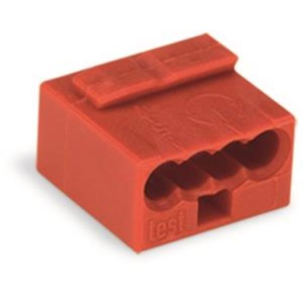 WAGO Kontakttechnik WAGO-Micro-Klemmen 4x0,8qmm Farbe: rot (100 ST)