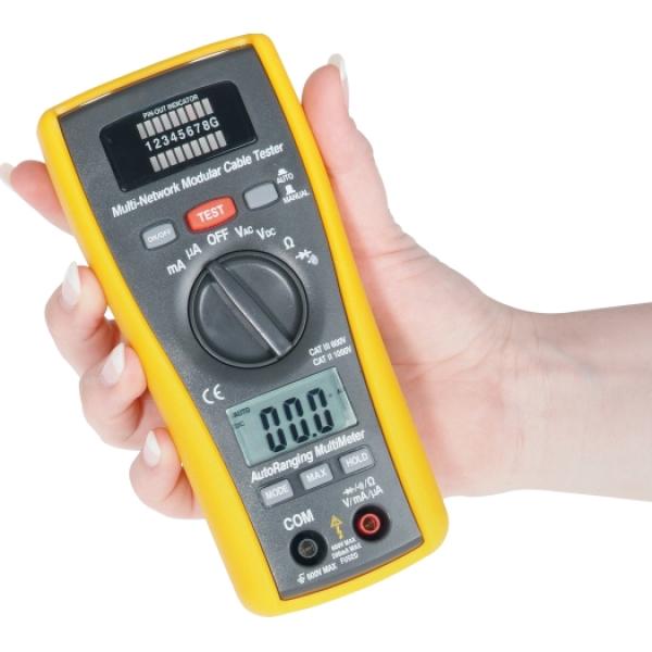 ARDEBO.de - Netzwerktester mit integr. Multimeter PAN LAN1
