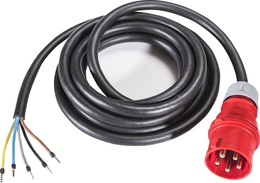 ARDEBO.de - Anschl.Ltg. RN-F 5G6, 5m sw 1.Seite CEE-Stecker 32A, 400V