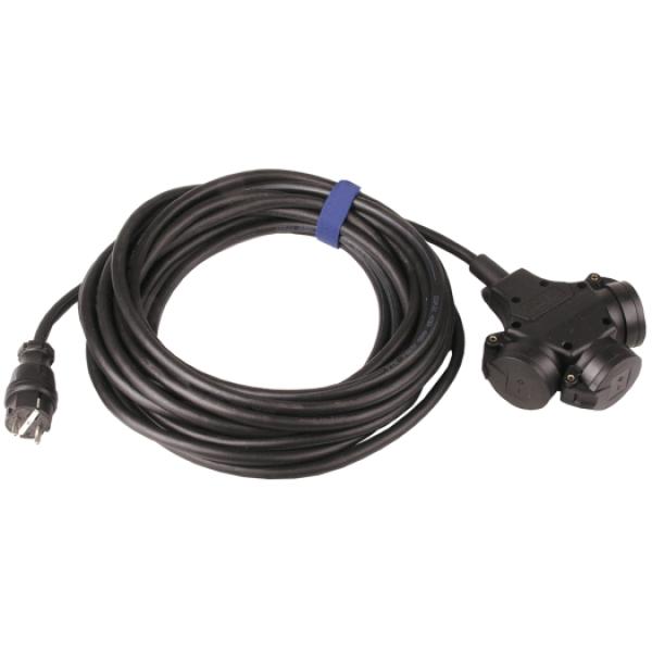 ARDEBO.de - Verl.H07RN-F 3G2,5, 5m sw H07RN-F 3G2,5 qmm schwarz