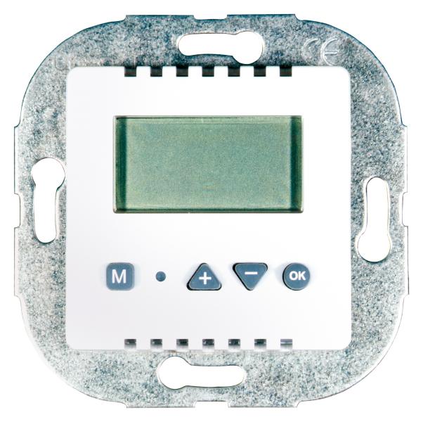 ARDEBO.de - Uhrenthermostat, alpinweiss z. Überwachung v. Fußbodenheizung