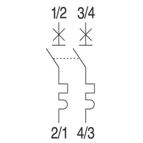 GE / AEG PV-LSS 2-pol., 6A, B-Char. GE 440V, EP102UC, B 6, 2 TE
