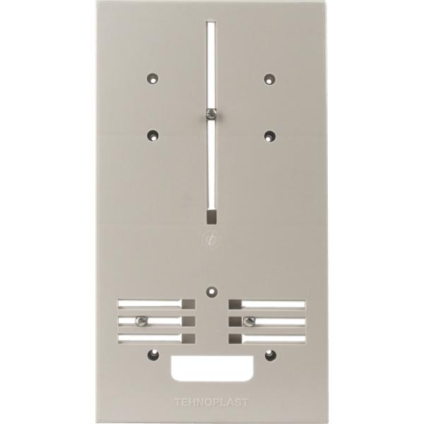 ARDEBO.de - Zählerbrett, DIN, Kunststoff 200x370x35mm, grau, Ral 7032