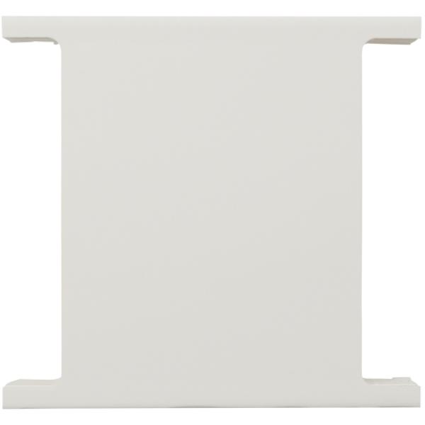 ARDEBO.de - Deckel-Zwischenstück, reinweiß kurz, beidseitig profiliert