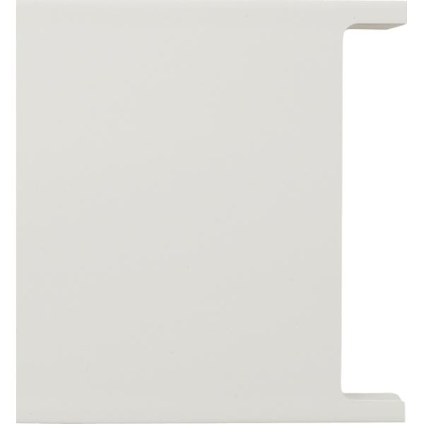 ARDEBO.de - Deckel-Zwischenstück, reinweiß kurz, einseitig profiliert für