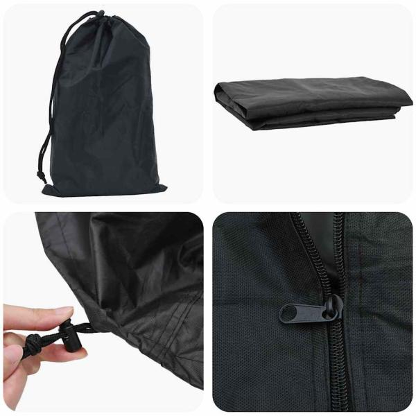 Schutzhülle für Gartenmöbel Schwarz 210D Stoff