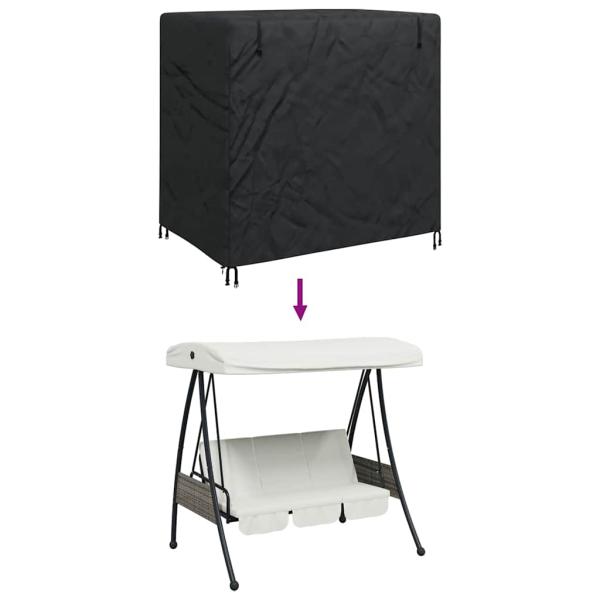 Schutzhülle für Gartenmöbel 175 x 125 x 160 cm 420D Stoff