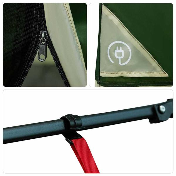 ARDEBO.de - Mesh Innenzelt Grün 290 x 288 cm