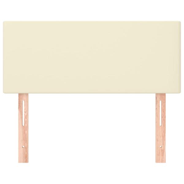 Kopfteil Creme 80x5x78/88 cm Kunstleder