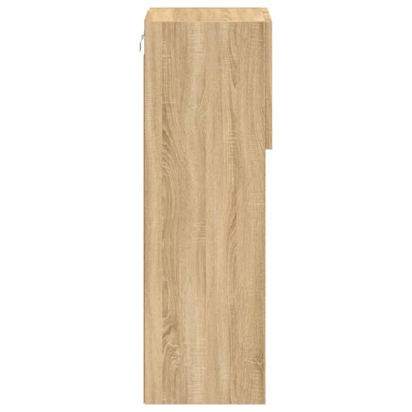 TV-Schrank mit LED-Leuchten Sonoma-Eiche 30,5x30x90 cm