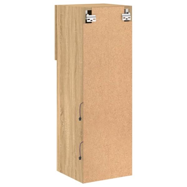 TV-Schrank mit LED-Leuchten Sonoma-Eiche 30,5x30x90 cm