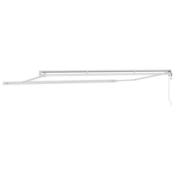 Markise Weiß 4 × 3 m Metall