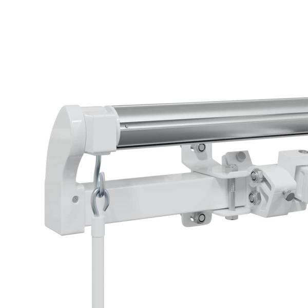 Markise Manuell Weiß 4 × 3 m Metall