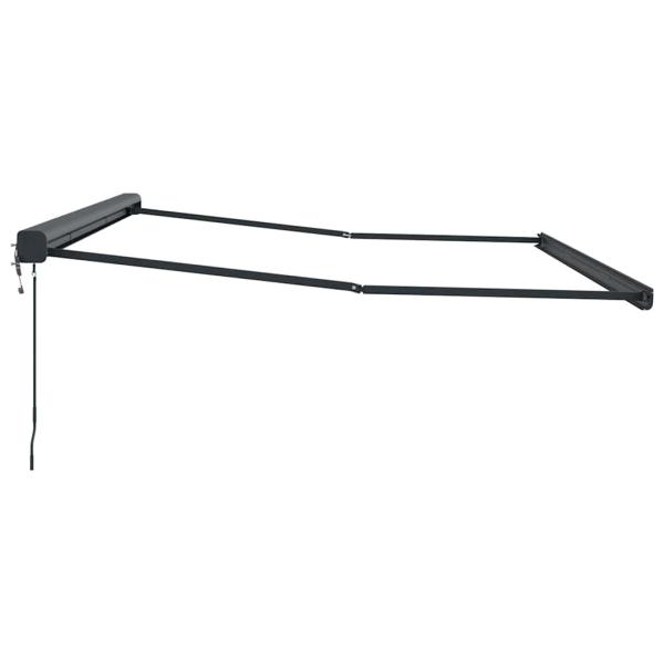 Markise Anthrazit 4 × 3 m Metall