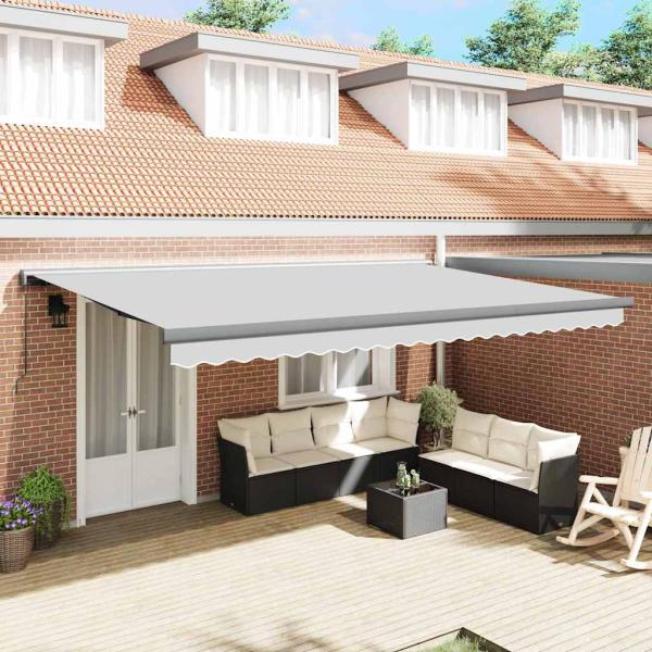 Markise Anthrazit 4,5 × 3 m Metall