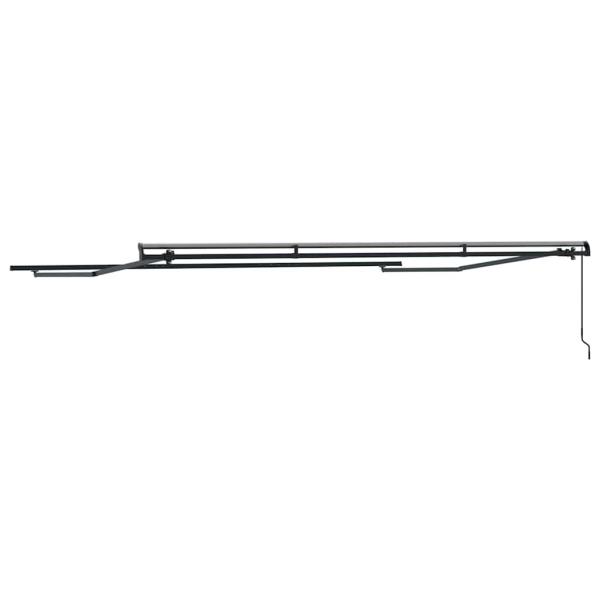 Markise Manuell Anthrazit 4 × 3 m Metall