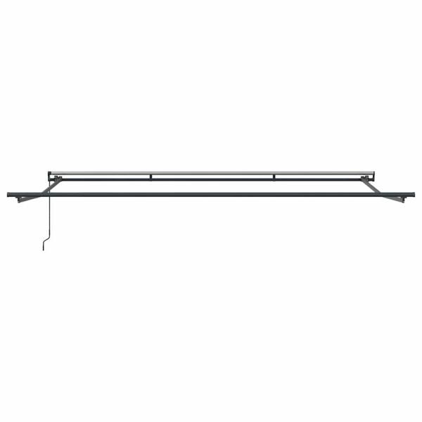 Markise Manuell Anthrazit 4 × 3,5 m Metall