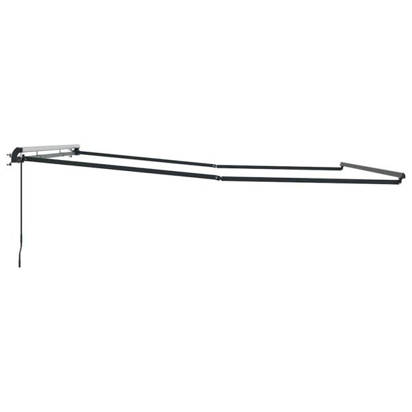 Markise Manuell Anthrazit 4,5 × 3,5 m Metall