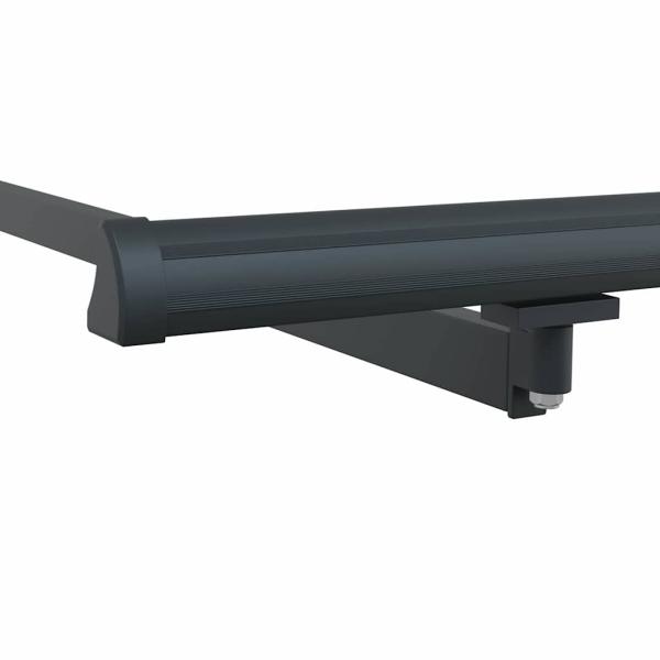 Markise Manuell Anthrazit 5 × 3,5 m Metall