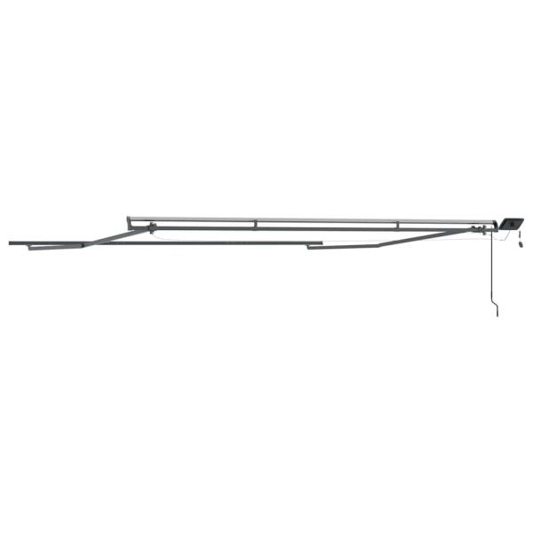 Markise mit Manuell Anthrazit 4 × 3,5 m Metall