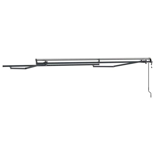 Markise Manuell Anthrazit 3 x 2,5 m Metall