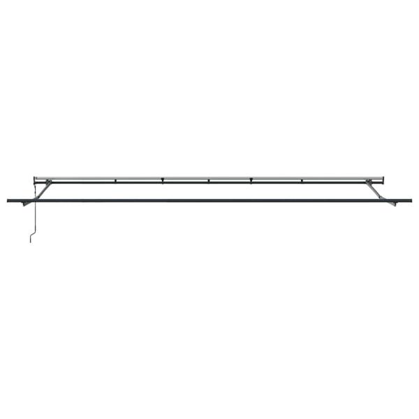 Markise Manuell Anthrazit 6 x 3 m Metall