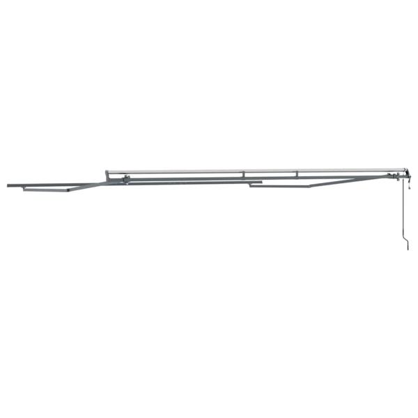 Markise Manuell Anthrazit 4,5 × 3,5 m Metall