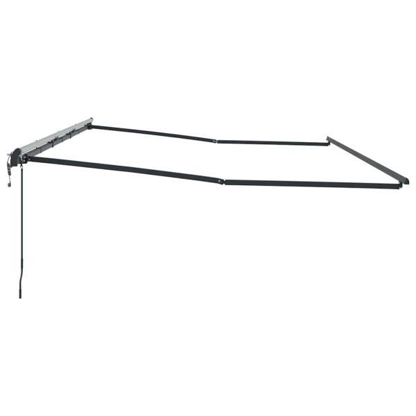 Markise Anthrazit 6 × 3,5 m Metall