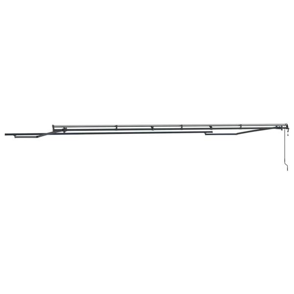 Markise Anthrazit 6 × 3,5 m Metall