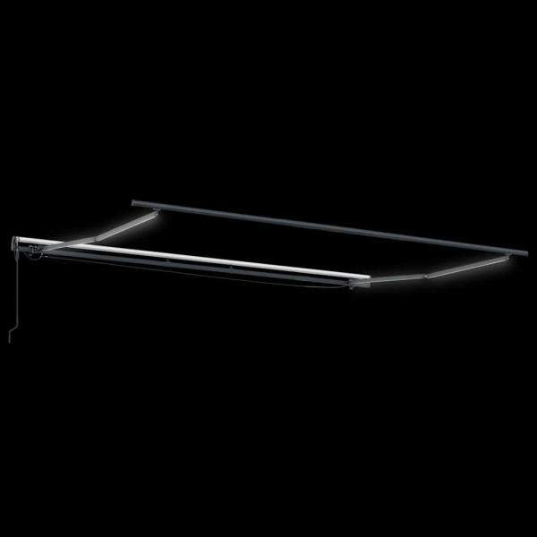 Markise mit Manuell Anthrazit 4,5 × 3 m Metall