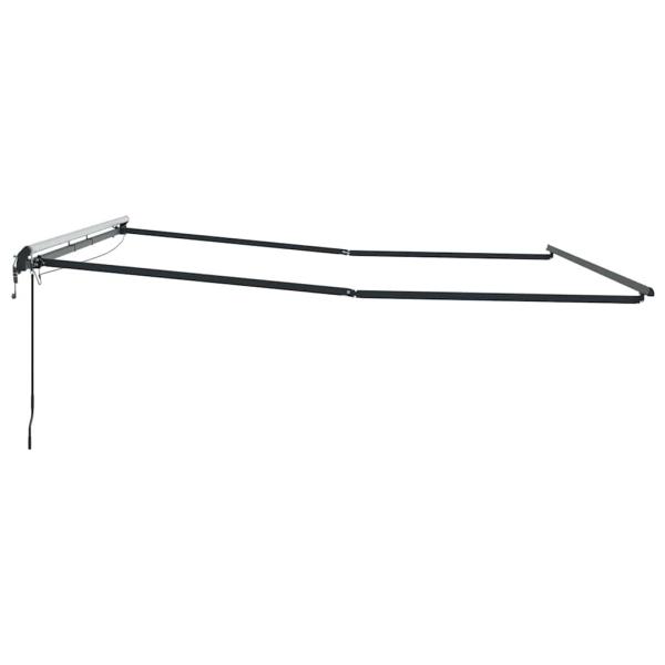 Markise mit Anthrazit 4 × 3,5 m Metall