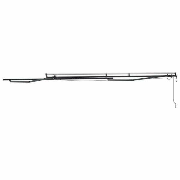 Markise mit Anthrazit 4,5 × 3,5 m Metall