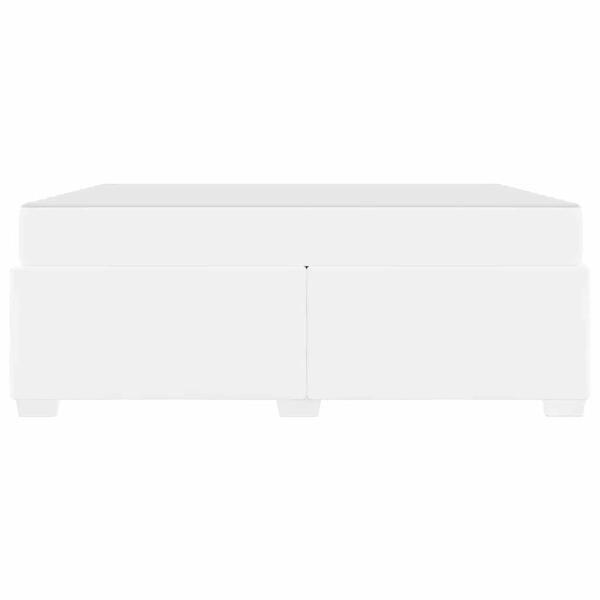 Bettgestell Weiß 180 x 200 cm Kunstleder