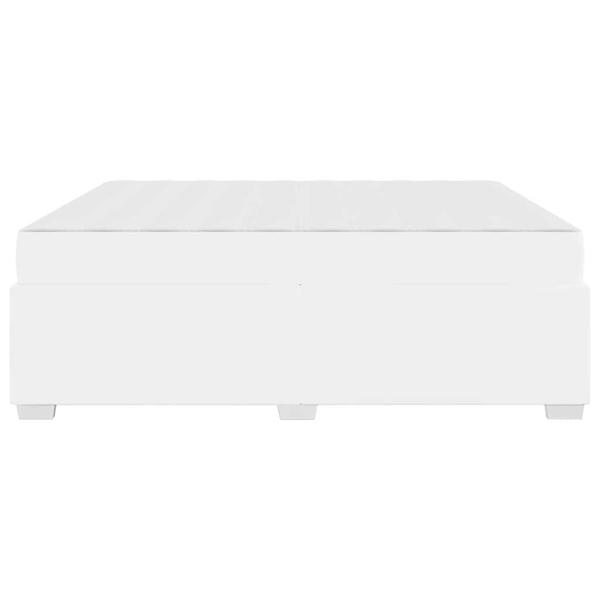Bettgestell Weiß 180 x 200 cm Kunstleder