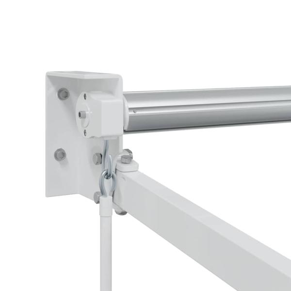 Markise Weiß 3,5 x 2,5 m Metall