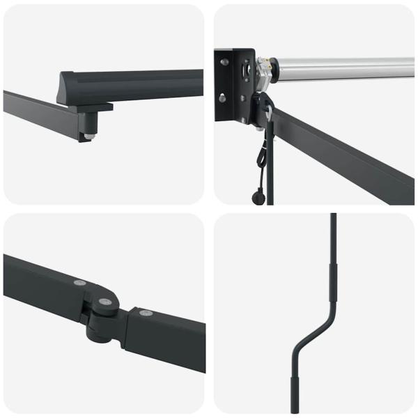 Markise Anthrazit 3 x 2,5 m Metall