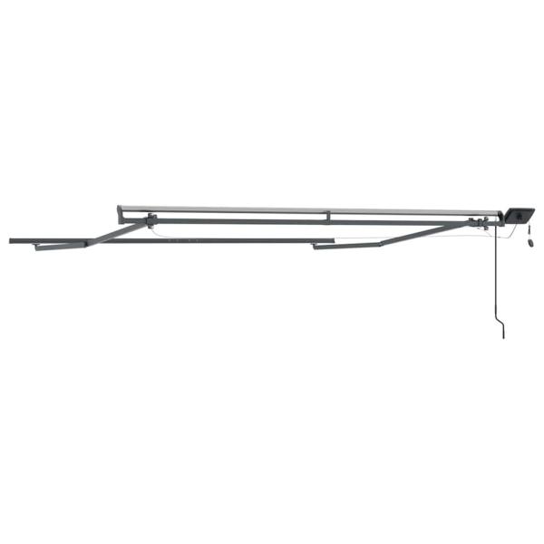 Markise mit Manuell Anthrazit 3 x 2,5 m Metall