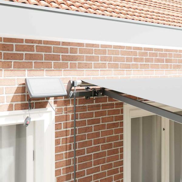 Markise mit Manuell Anthrazit 3,5 x 2,5 m Metall