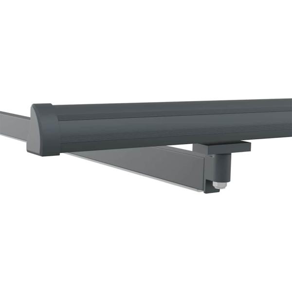 Markise mit Manuell Anthrazit 3,5 x 2,5 m Metall