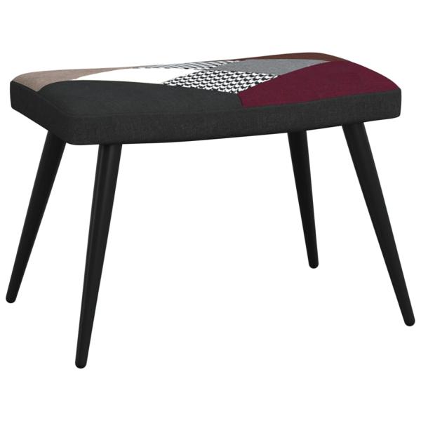 Relaxsessel mit Hocker Patchwork Stoff