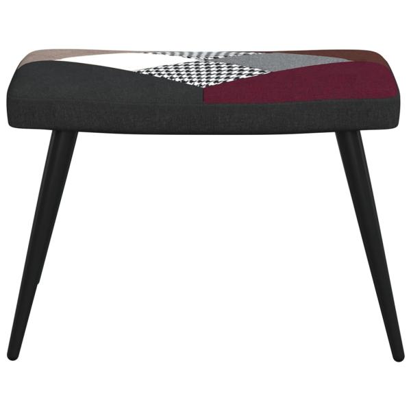 Relaxsessel mit Hocker Patchwork Stoff