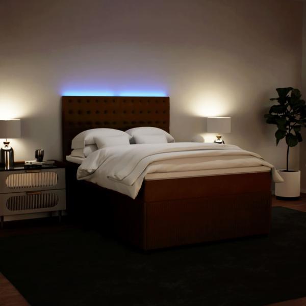 Boxspringbett mit Matratze Rosa 160x200 cm Samt